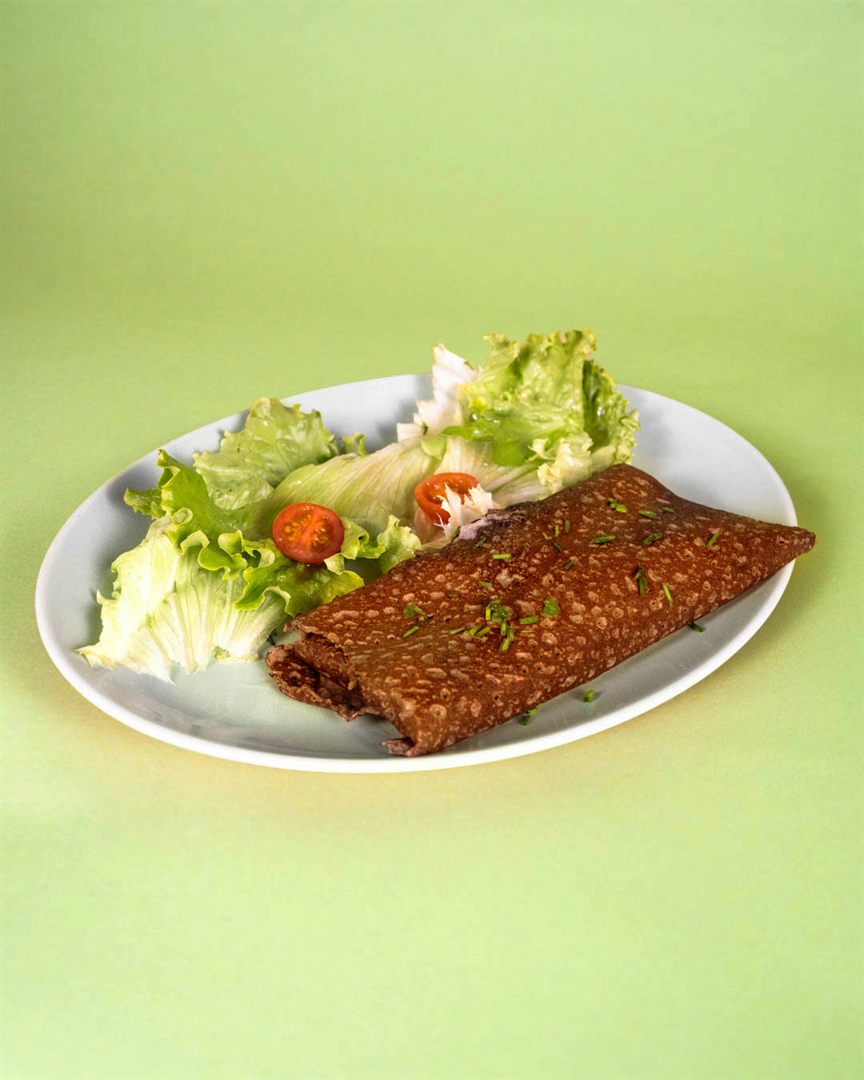 Galette sarrasin garnie pour le menu du midi